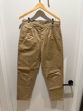 Alex Mill Standard Pleated Pant in Chino - Vintage Khaki, 32 Long Inseam